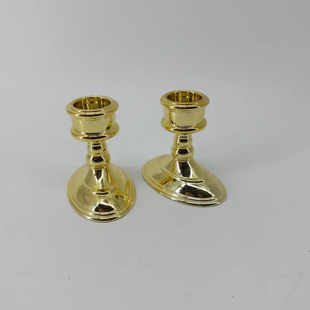 Candle Stick holders Candlesticks Gold Tone Color Home Decor
